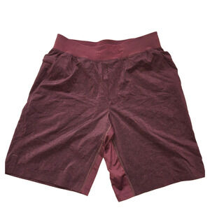 Lululemon Shorts Mens Medium Garnet T.H.E. Short 9" Updated Linerless EUC M7AAWS
